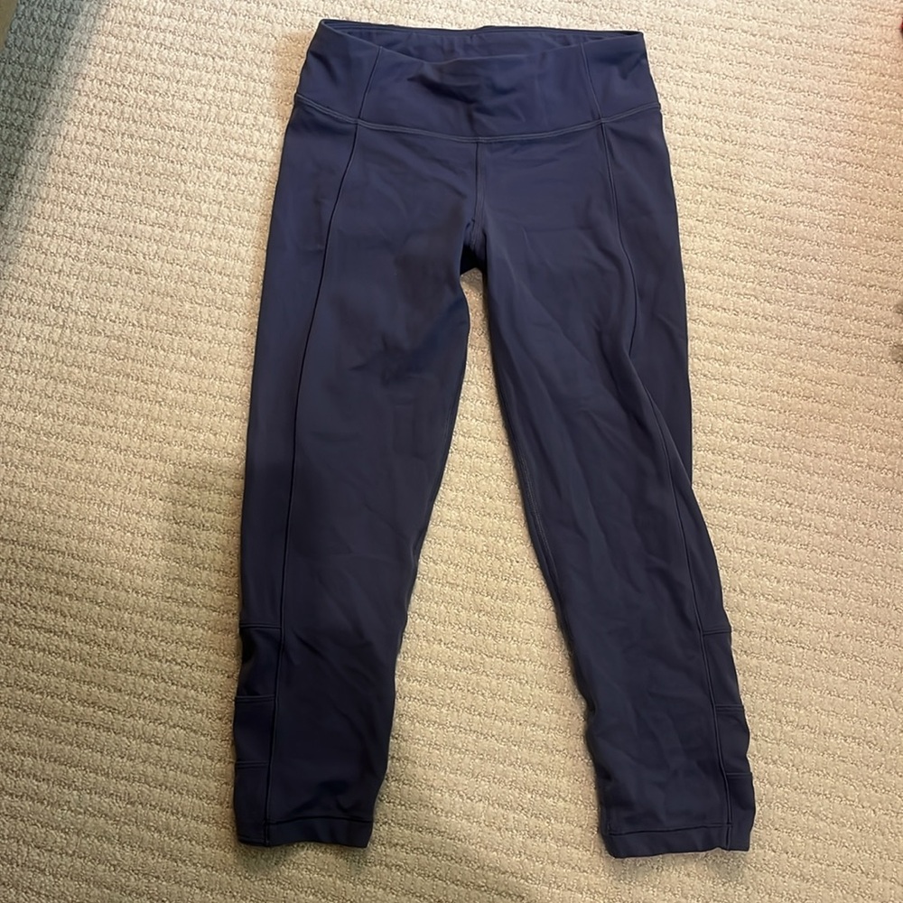 Athleta Girl Taupe Capri Leggings